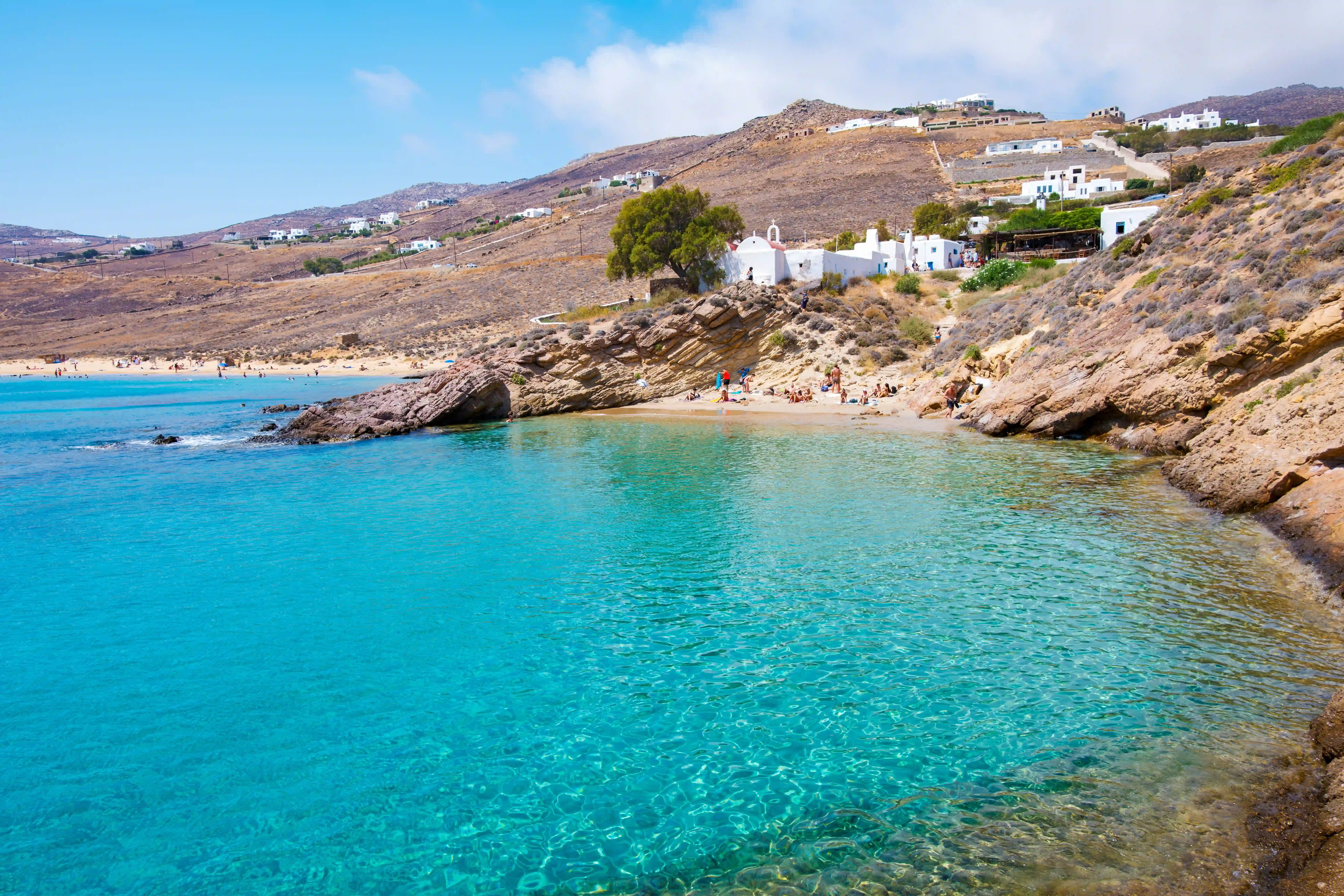 Agios Sostis beach on Mykonos