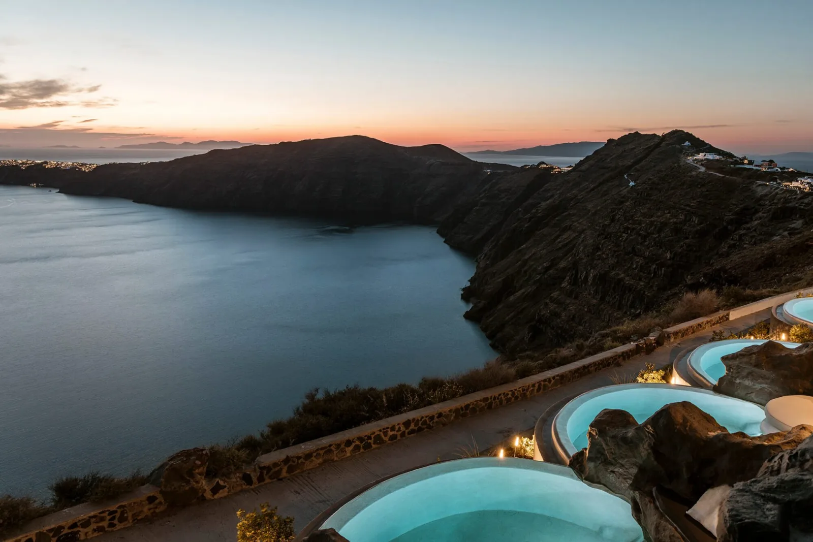 Cave Pool Suites with Private Cave Pool | Volcano & Caldera and sea View