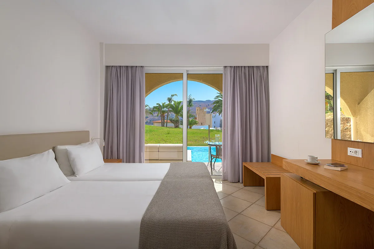 Double Room Sharing Pool Garden View